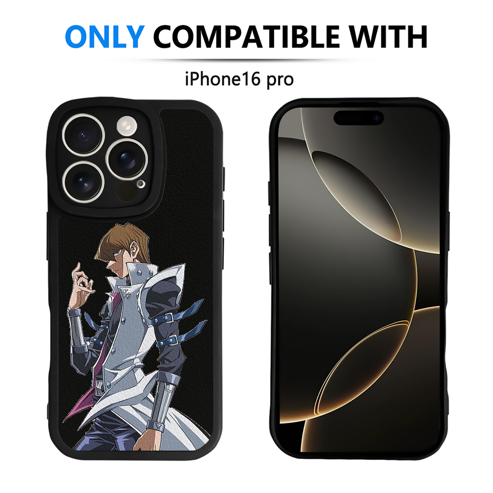 遊☆戯☆王 Yu-Gi-Oh! 【iPhone 16シリーズ対応】シリコンスマホケース（レザー調） 材質：シリコン